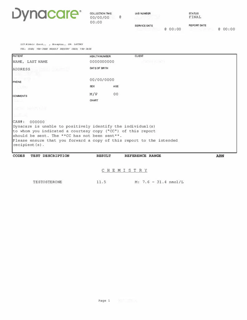 Testosterone (total) - Image 2